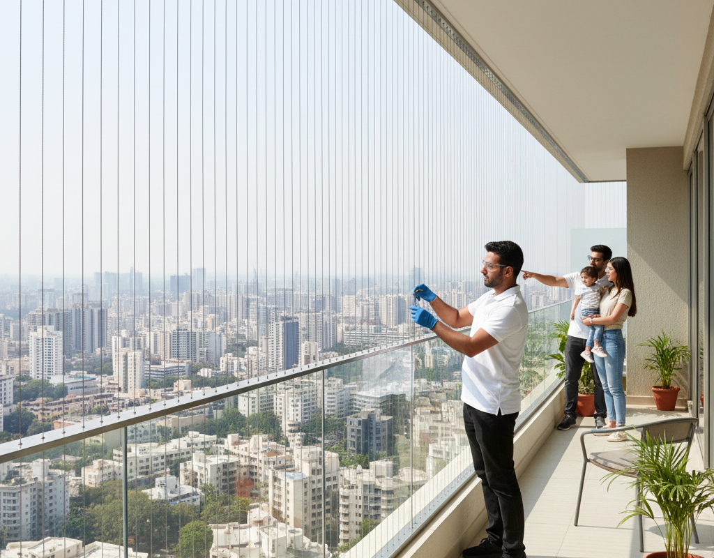 Invisible grills installations