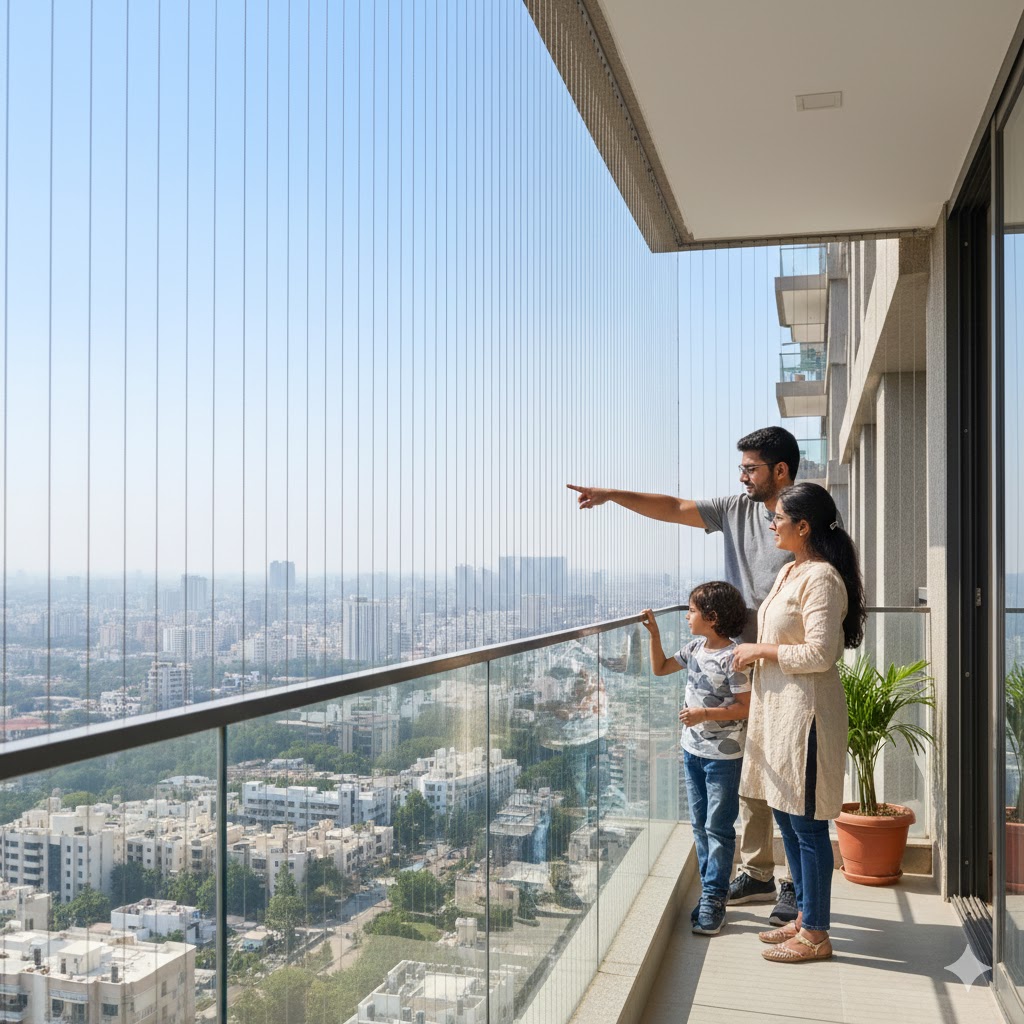 Invisible Safety Grills for Balcony in Mumbai
