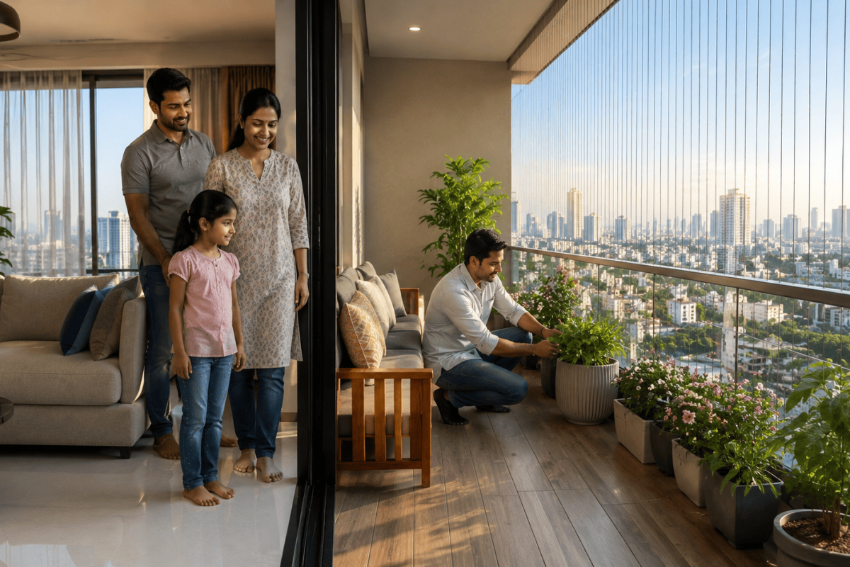 Invisible Grills for Balcony in Mumbai