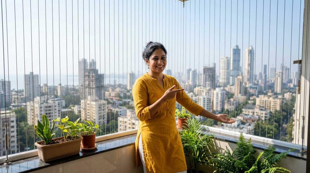 Invisible Grill Installation in Mumbai