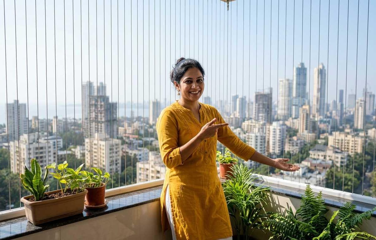 Invisible Grill Installation in Mumbai
