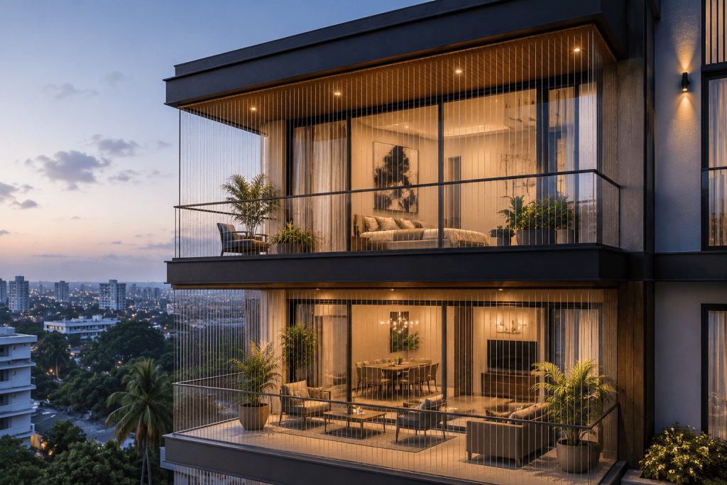 How to Make Duplex Home Balconies Safer with Invisible Grills